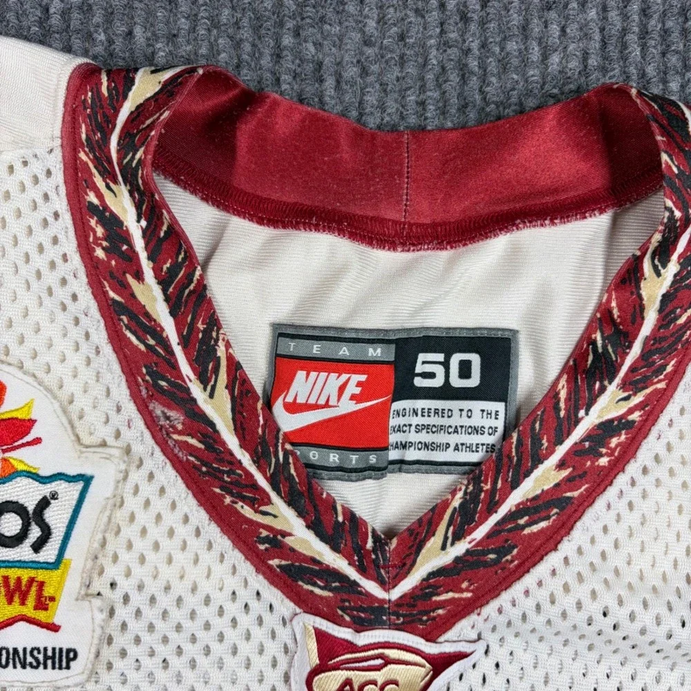 Nike Team Issued Jersey 40 Tony Bryant Size 50 1999 Fiesta Bowl Championship FSU